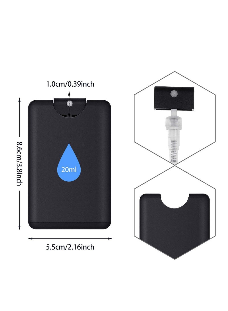 20 ml Cardcase-like Plastic Perfume Spray Bottles Refillable Fine Mist Bottle Portable Moisturizing Sprayer Box Empty Travel for Makeup Cosmetic Essential Oil (15 Pcs)