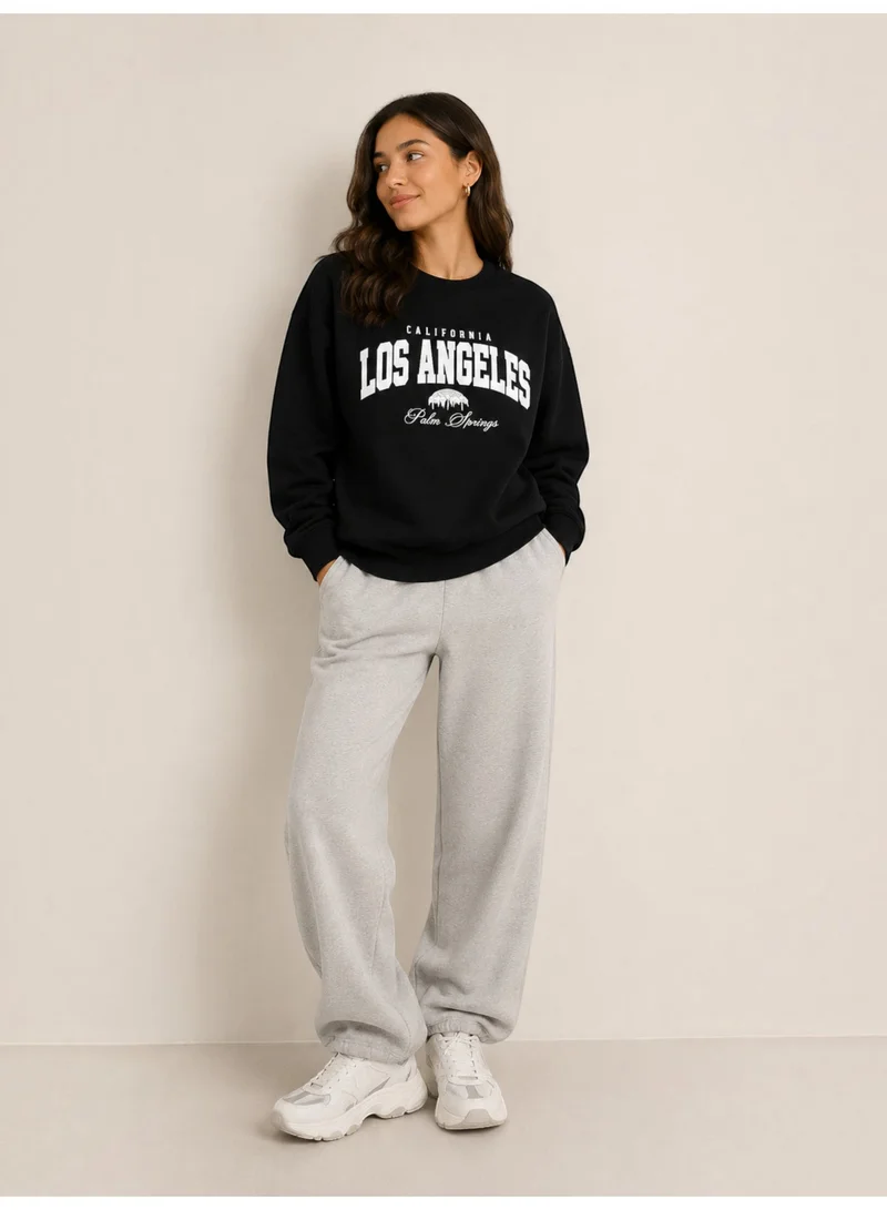 Victor And Jane Ladies’ “Los Angeles” Graphic Pullover – 100% Cotton Fleece