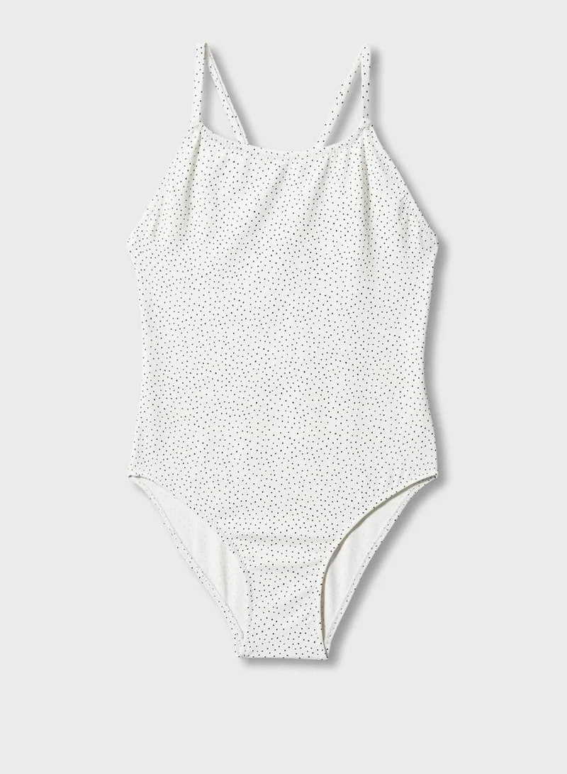 مانجو Kids Polka Dot Swimsuit