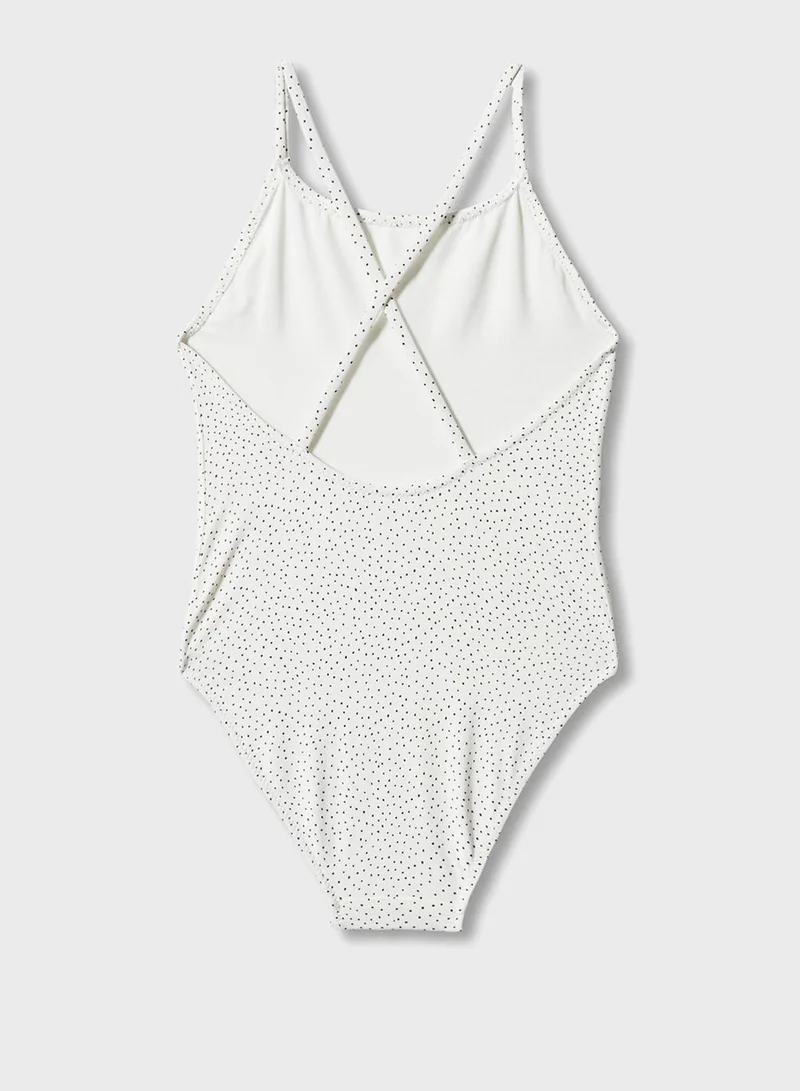 مانجو Kids Polka Dot Swimsuit