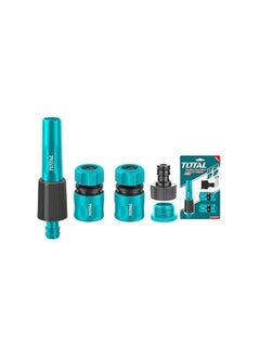 Generic Total 5 PCS Hose Quick Connectors Set with Twist Spray Nozzle, ABS Material THHCS05122  - Image 1