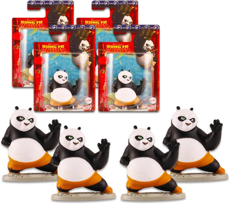 DreamWorks Kung Fu Panda Party Favors  4 Pc Bundle with Po Action Figures for Kids Adults and More  Kung Fu Panda Party Supplies - Image 1