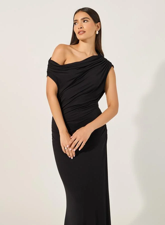 Take Two Draped Evening Dress