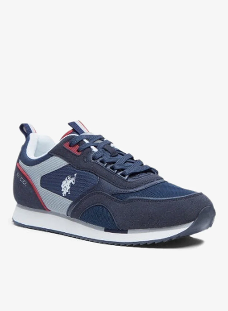 يو اس بولو اسن U.S. Polo Assn. Men’s Navy MEDI GLB 6FX Sneakers – Lightweight Casual Sports Shoes for Everyday Comfort