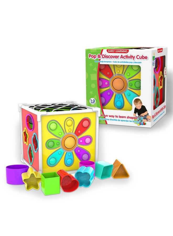The Learning Journey: Pop & Discover Activity Cube - Fun Montessori Early Educational - Sensory Toy for Kids - Autism - Pop It Baby Toddler Toys & Gifts for Boys & Girls Ages 12 Months to 3 Years - Image 1