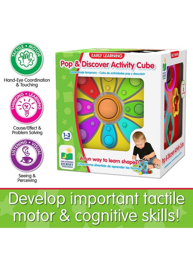 The Learning Journey: Pop & Discover Activity Cube - Fun Montessori Early Educational - Sensory Toy for Kids - Autism - Pop It Baby Toddler Toys & Gifts for Boys & Girls Ages 12 Months to 3 Years - Image 5