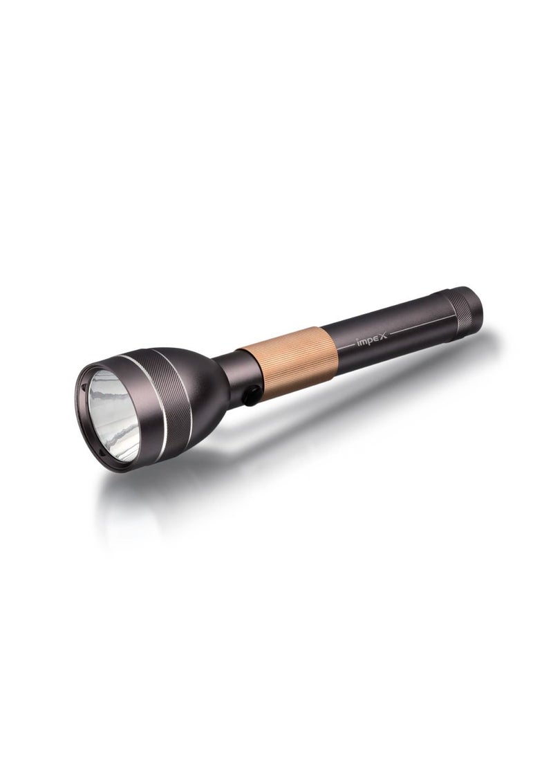 Impex LEADER P2 1500mAh Rechargeable LED Flashlight featuring Water Proof  - Image 1