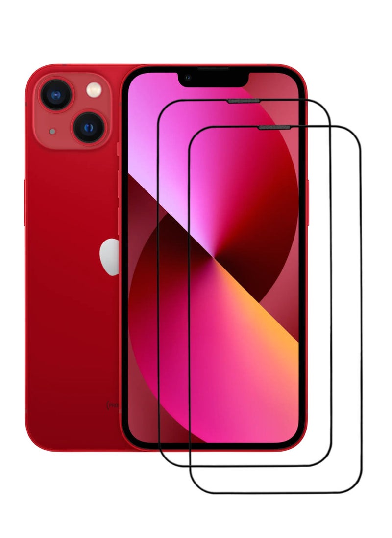 ACLIX 2 Pieces Antistatic ESD Dustproof Premium Quality High Definition Tempered Glass Screen Protector Designed For  iPhone 13 - Image 1