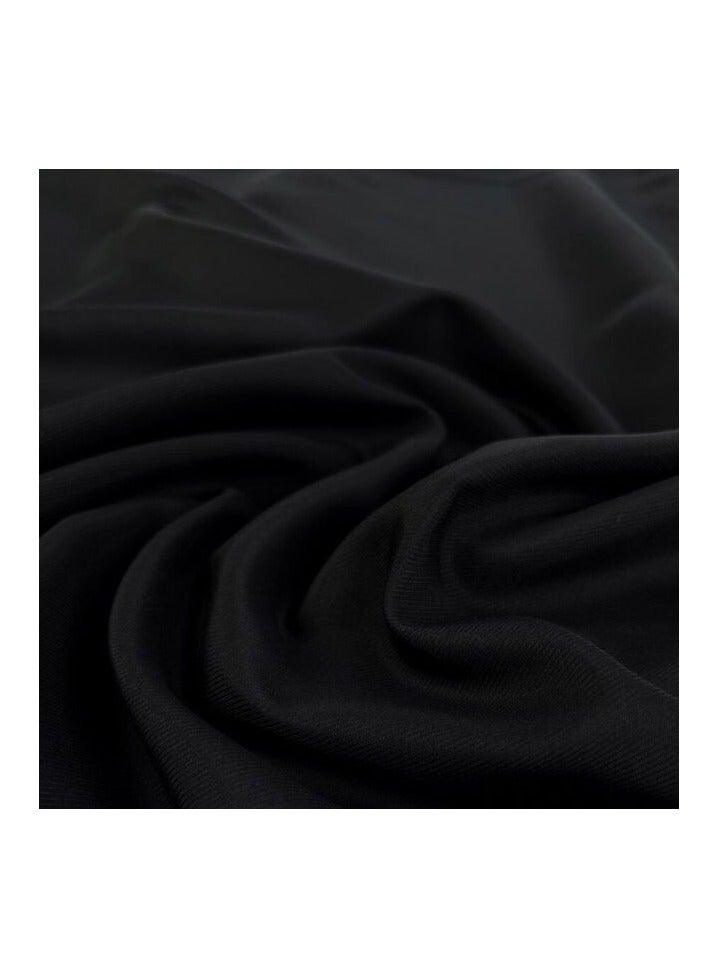 Hijab House Premium Black Chiffon Hijab for Muslim Women | Lightweight, Breathable & Non-Slip Headscarf | 28 x 72 Inches Long | Elegant, Daily & Occasion Wear - Image 4