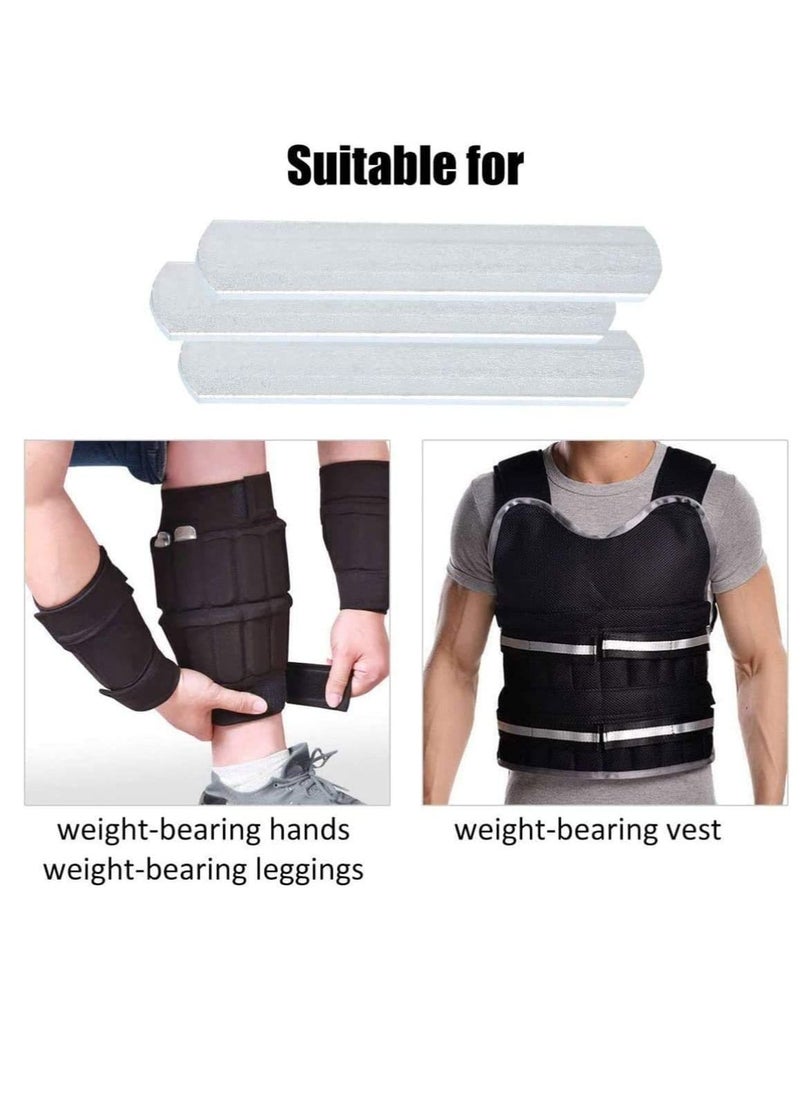 Generic Weighted Vest Steel Plates for Loading Leg Guards Weighted Vest Strength Training 6pcs  - Image 2