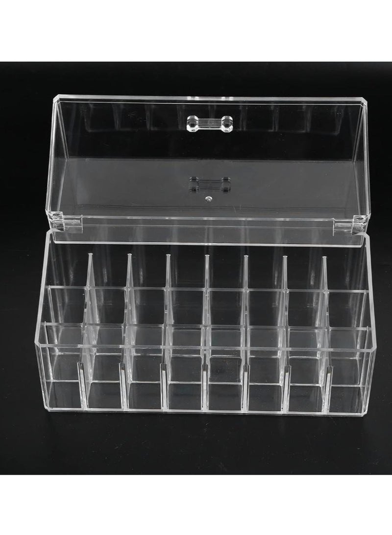 DARIYAH Cosmetic Storage Box, Flip Case for Lipstick Holder Organizer for Lip Moisturizers - Image 1