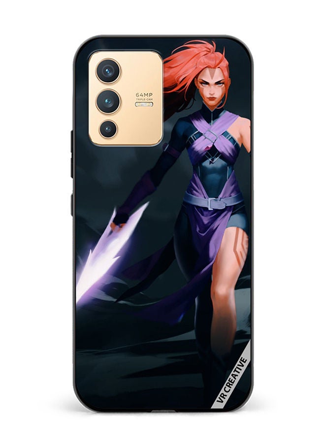 VR CREATIVE Protective Case Cover For Vivo V23 5G Anti-Mage Lady Dota 2 Design Multicolour - Image 1