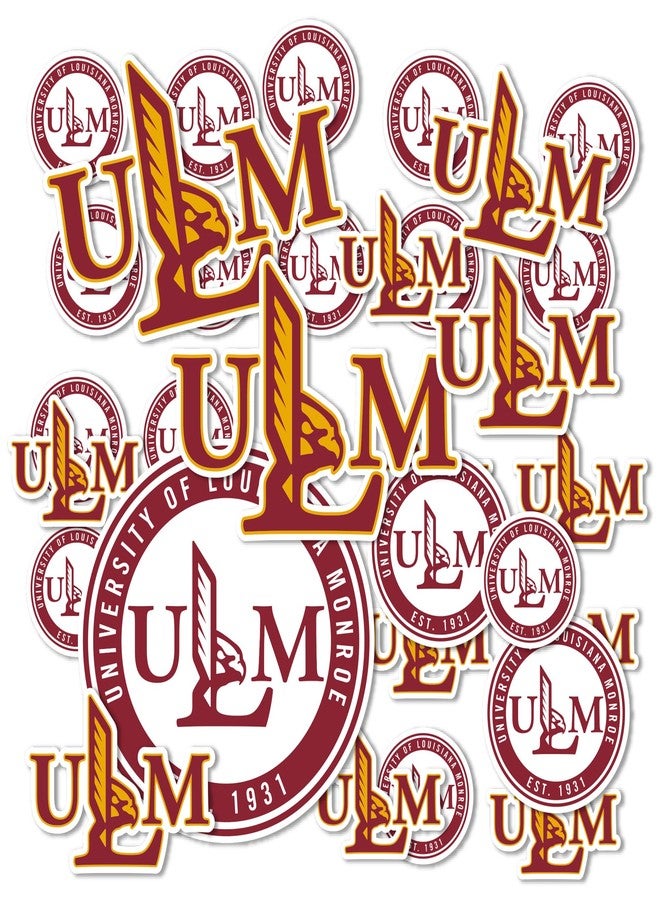 Desert Cactus University of Louisiana Monroe Sticker ULM Warhawks Vinyl Decals Laptop Water Bottle Car Scrapbook T1 (Type 1-1) - Image 1