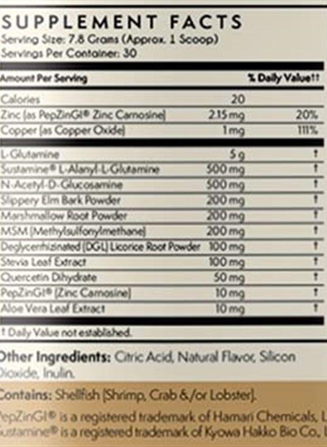Terra Origin Healthy Gut Peach Banana | 3-Pack, 90 Servings (Three 30-Serving tubs) with L-Glutamine, Zinc, Glucosamine, Slippery Elm Bark, Marshmallow Root and More!  - Image 4