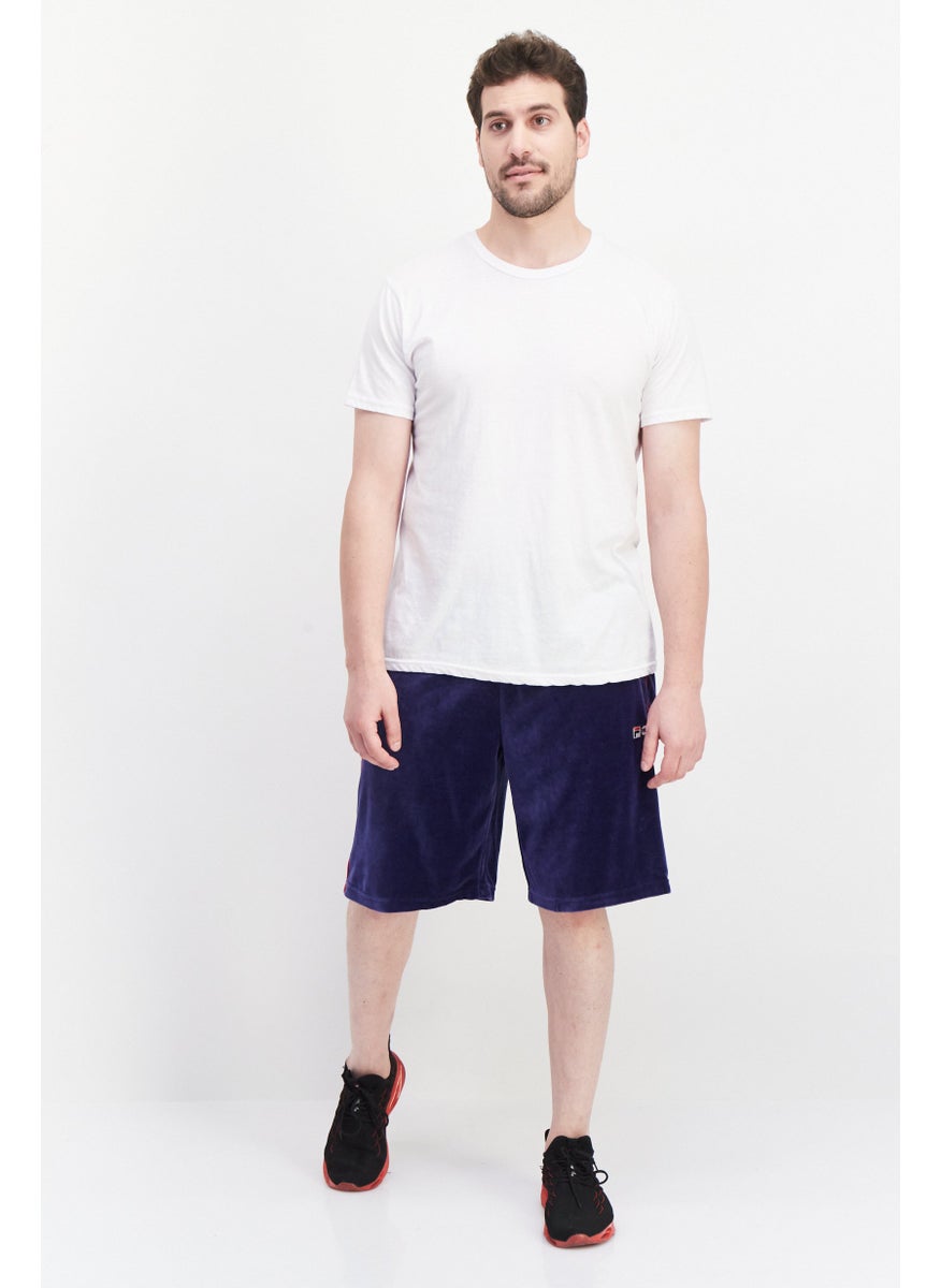 FILA Men Sportswear Fit Brand Logo Training Short, Navy  - Image 4