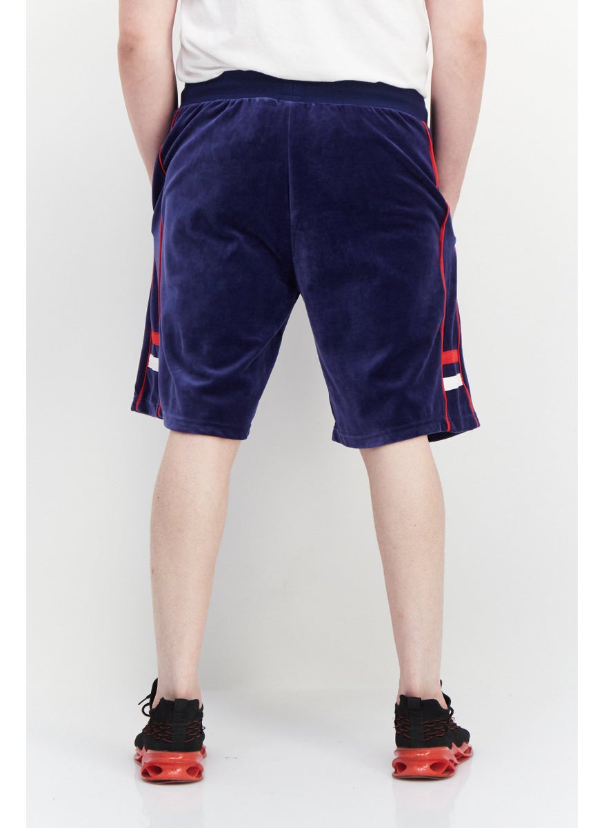 FILA Men Sportswear Fit Brand Logo Training Short, Navy  - Image 3