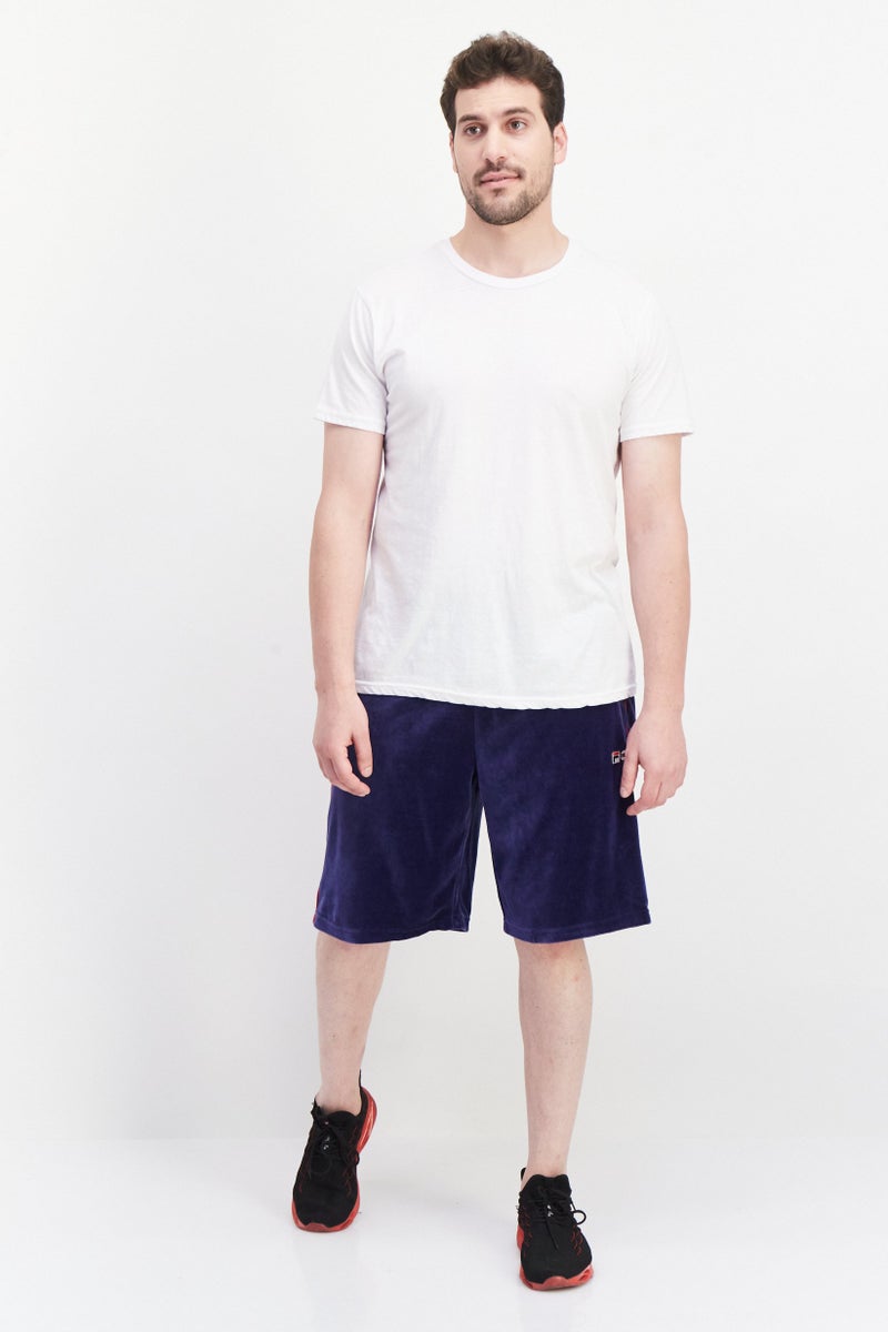 FILA Men Sportswear Fit Brand Logo Training Shorts, Navy - Image 4