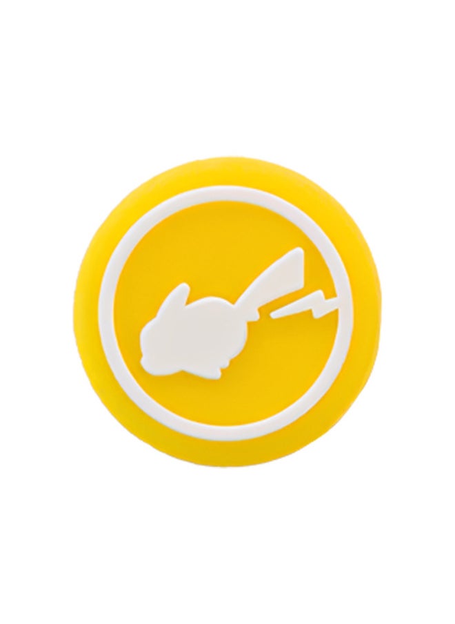 Generic Suitable For Playstation Portal Rocker Cap Pikachu Silicone Non-slip Gaming Rocker Protective Cap-Product Color:Yellow And White Pikachu  - Image 1