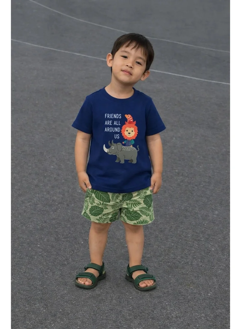 LUAY 100% Organic Cotton Based Baby Boy & Girls Clothing Set Short Sleeve Kids Clothes Boys & Girls Toddler Short Set