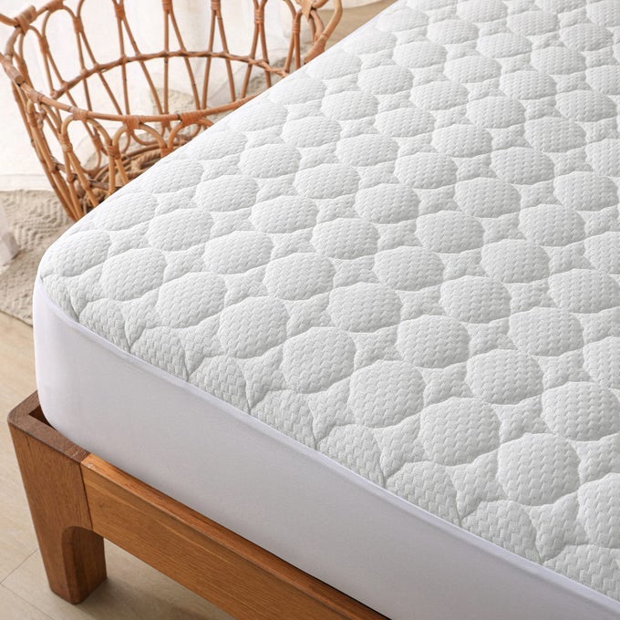 TWIN SIZE WATERPROOF MATTRESS PROTECTOR FITTED QUILTED MATTRESS PAD COVER WITH DEEP POCKET UP TO 15