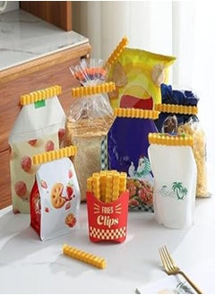New Bag Sealer Kit - Potato Pucks - Bag Clips - Plastic Holder - Snacks - Chipsy - Legumes - Live - Decorative Holder - Bell Clip Generic