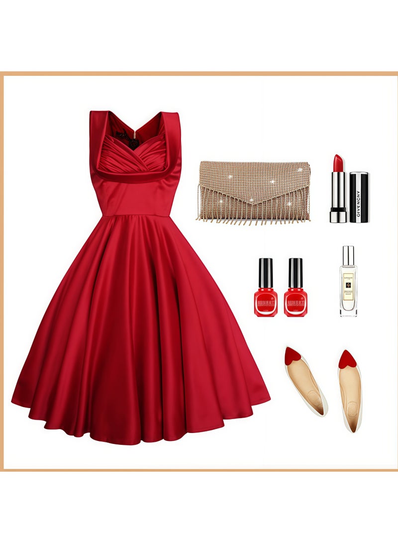 Tiokkss ​​Designer Crystal-Embellished Chain Fringe Clutch - Formal Gala Purse for Bridal Party  - Image 2