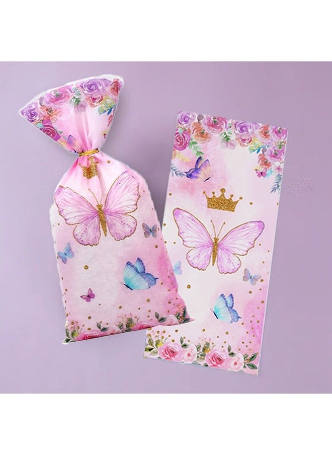 Zeemey 50pcs, Plastic Candy Bags, Theme Birthday Party Candy Bags, Gifts Biscuit Packing Bags, Baby Shower Party Supplies, Food Packaging Bag, Packaging Bag, Baking Shop Supplies, Baking Supplies, Party Supplies, Holiday Supplies  - Image 3