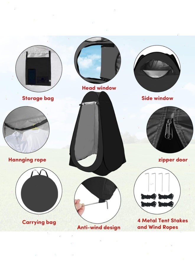 Topyich Pop Up Changing Tent - Portable Privacy Shower & Camping Toilet Tent with Carry Bag, Outdoor Changing Room for Camping, Picnic, Beach - Image 5