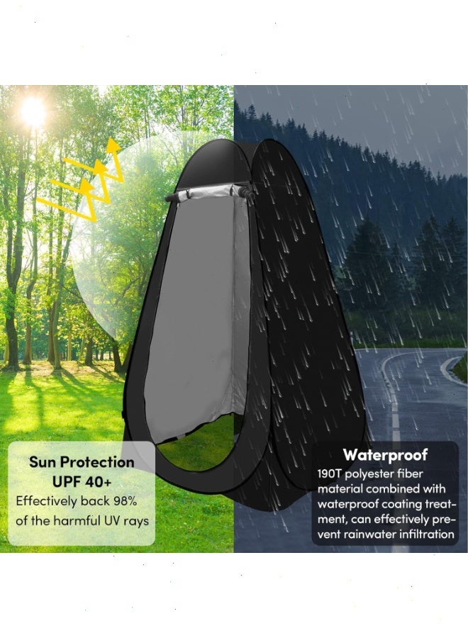 Topyich Pop Up Changing Tent - Portable Privacy Shower & Camping Toilet Tent with Carry Bag, Outdoor Changing Room for Camping, Picnic, Beach - Image 4