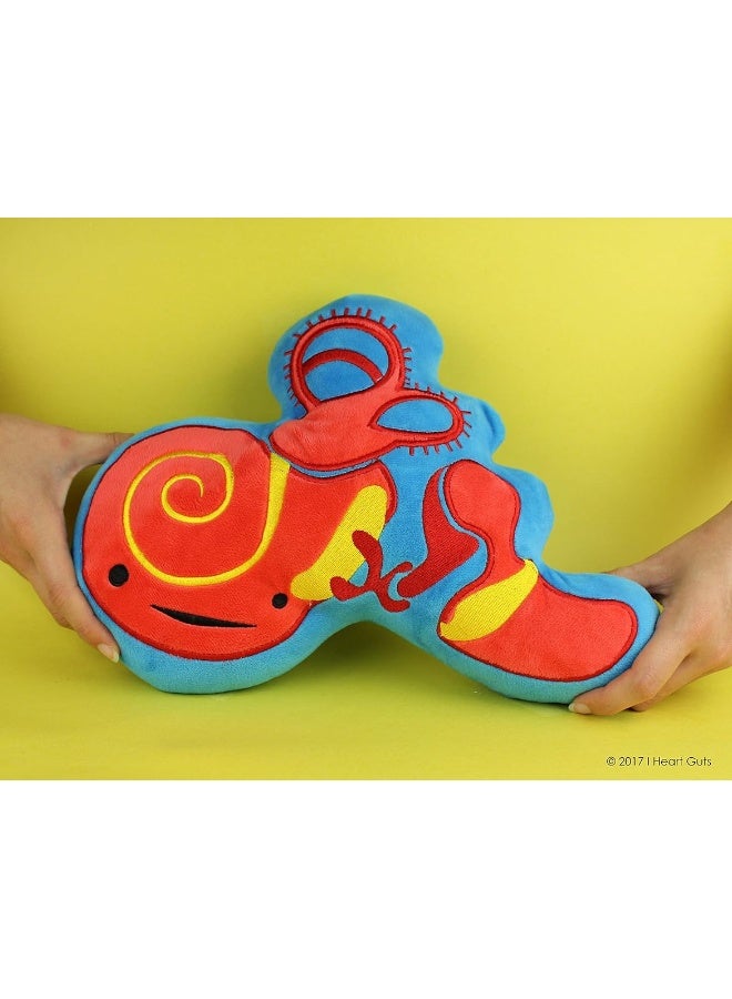 I Heart Guts Inner Ear Plush - Now Hear This - 12" Audiology ENT Gift Stuffed Toy - Image 1