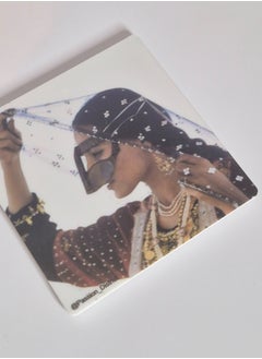 Passion District Mirror With Arabic Message On Front Side And On The Back Side Picture Of Woman With Traditional Clothes  - Image 3