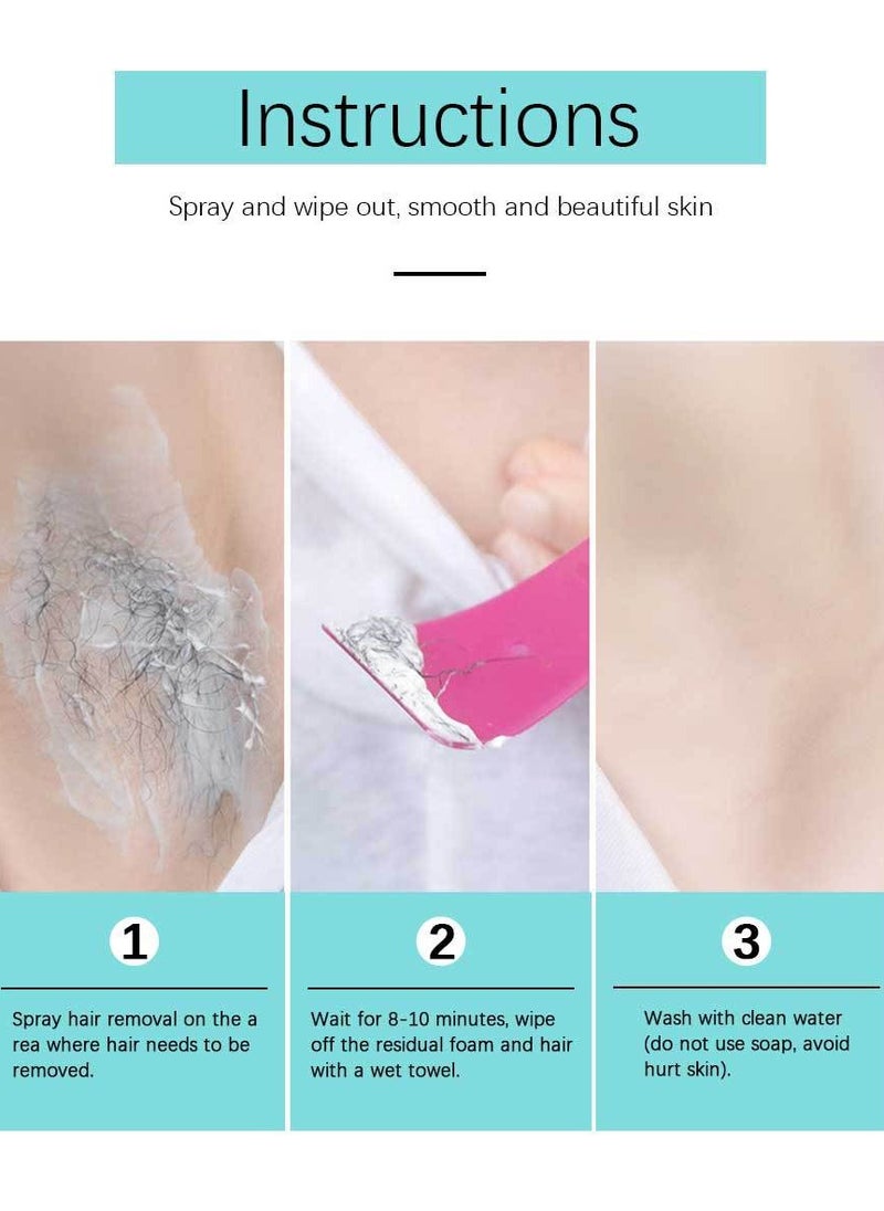 ibcccndc - Hair Removal Spray, Painless Hair Removal Spray Armpit Gentle Hair Remover Refreshing Quick Hair Removal Spray - Image 1