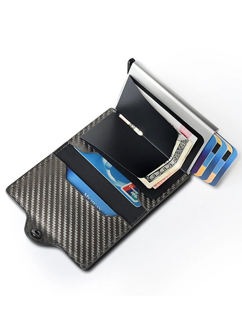 xozgdovg - Rfid Card Holder Men Women Airtag Wallet Money Bag Leather Purse Slim Thin Wallets For Apple AirTags Tracker Air Tag - Image 1