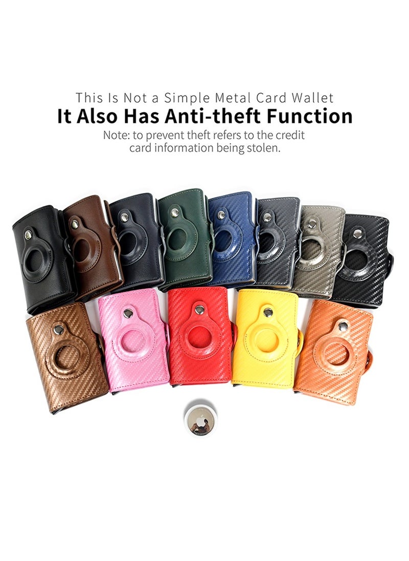 xozgdovg - Rfid Card Holder Men Women Airtag Wallet Money Bag Leather Purse Slim Thin Wallets For Apple AirTags Tracker Air Tag - Image 1