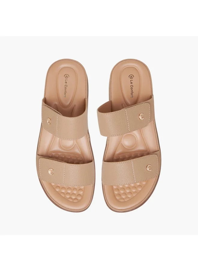 لو كونفورت صنادل نسائية مريحة سهلة الارتداء بنقوش