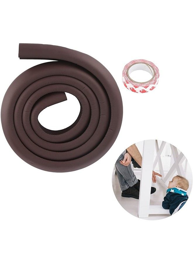 Leeonz Baby Proofing Edge Corner Protector Soft Rubber Foam Table Bumper Guard 3M Taped Corners 6 Ft Edge + 4 Corners Coffee Brown Heavy Duty - Image 5