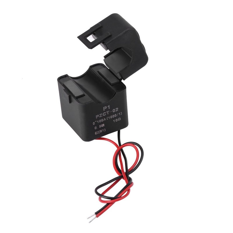 Akozon محول تيار، PZCT-02 محول تيار أساسي ذو قلب مقسم لمستشعر ملف 100A ميني قابل للتثبيت بسهولة بدون انقطاع الطاقة - Image 3