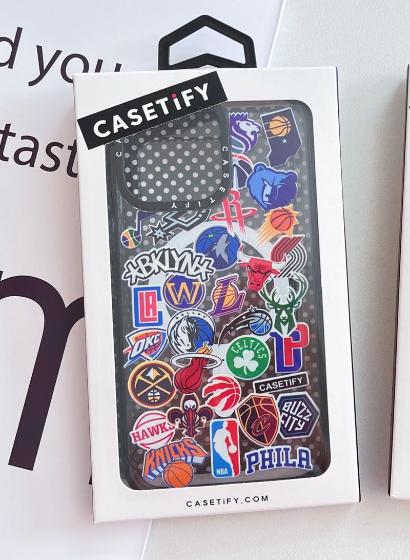 Casetify iPhone 13 Pro Case NBA Mania Case Magnetic Magsafe MagFit Anti-Yellowing Technology Cover - Image 3