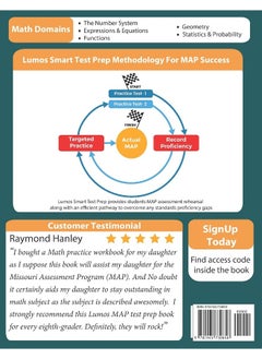 Missouri Assessment Program Test Prep: 8th Grade Math Practice Workbook and Full-length Online Assessments: MAP Study Guide  - Image 1