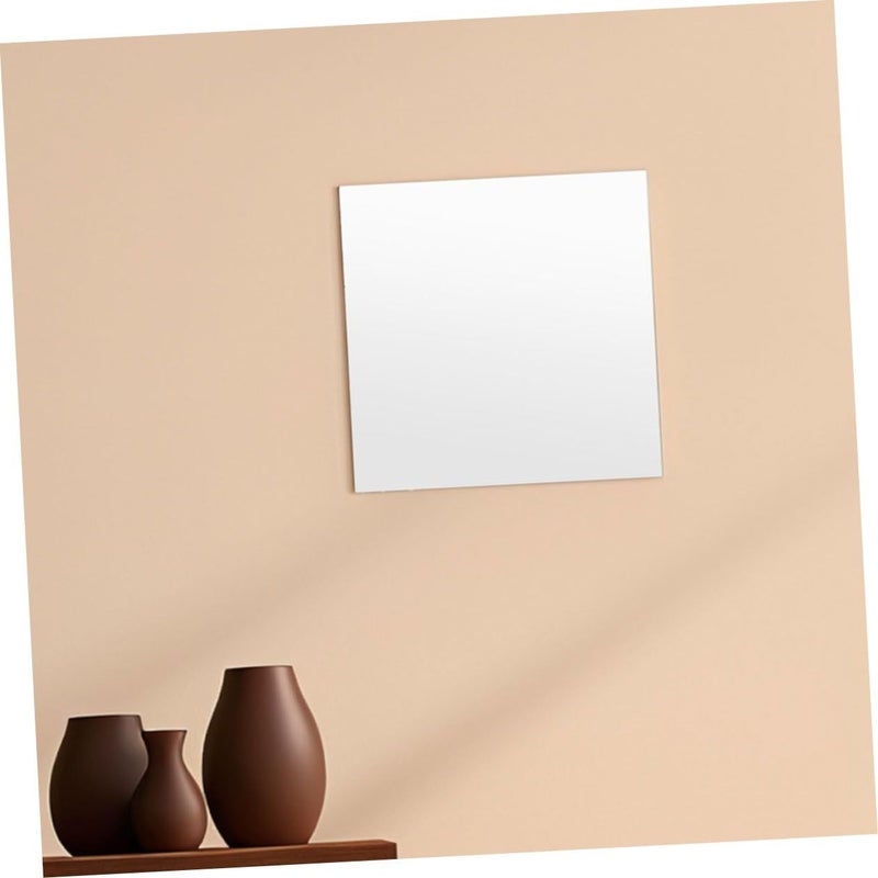 Self Adhesive Frameless Mirror Tiles 36x36cm 4pc Set Wall Mounted Decorative Mirror - Image 5