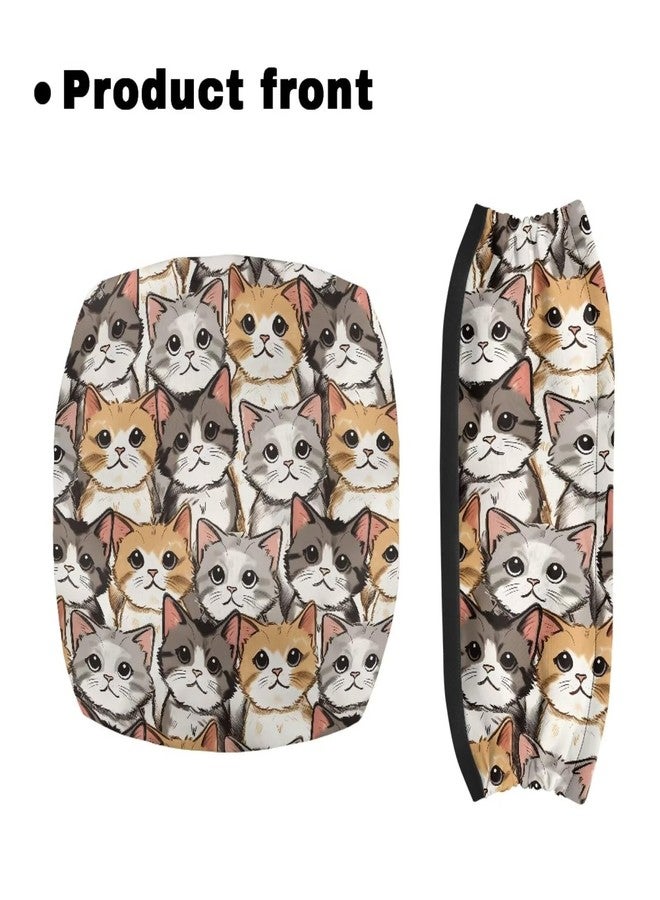 Luarisgur Cats Walkers for Seniors with Seat Covers Funny Rollator Walker Seat and Backrest Covers Washable Fabric Rollator Walker Accessories for Seniors Ladies Rollator Walker Seat Cover - Image 2