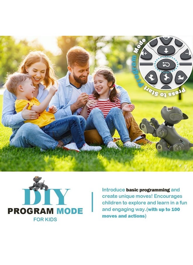 VATOS - Robot Dog Toy For Kids, Voice & 2.4Ghz Remote Control Robot Pet With Interactive Touch Sensors, Over 20+ Responses, Program Mode, Robotic Puppy Toy For Kids Boys & Girls - Image 1