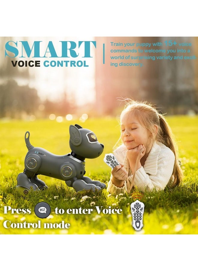 VATOS - Robot Dog Toy For Kids, Voice & 2.4Ghz Remote Control Robot Pet With Interactive Touch Sensors, Over 20+ Responses, Program Mode, Robotic Puppy Toy For Kids Boys & Girls - Image 1
