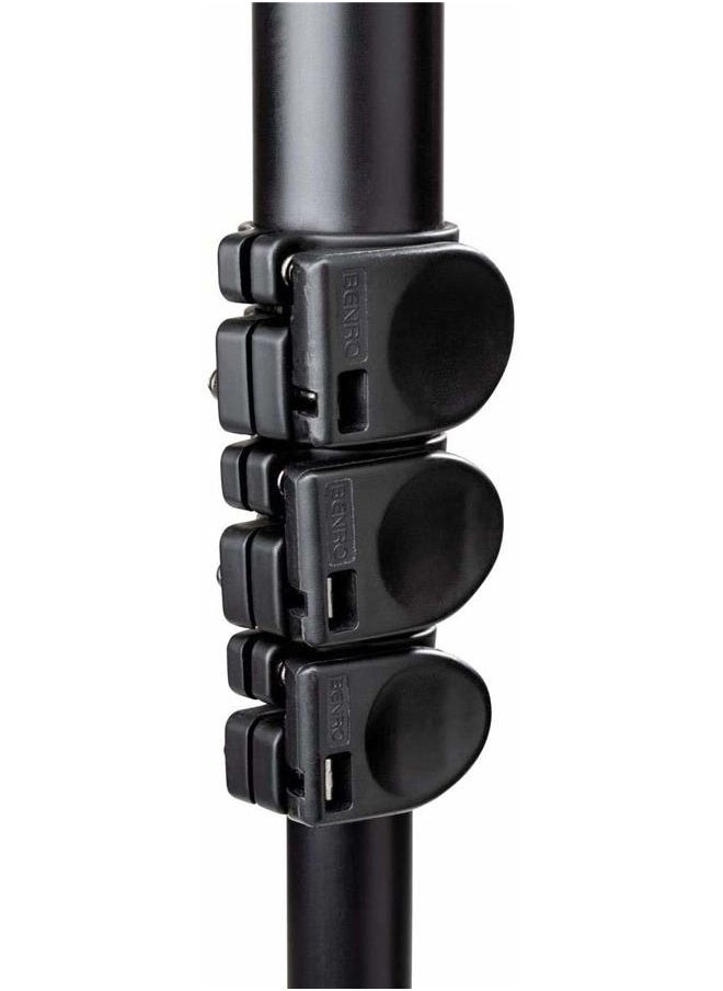 BENRO A48FD Classic Aluminum Monopod with Flip Locks, 3-Leg Base, and S6PRO Video Head  - Image 4