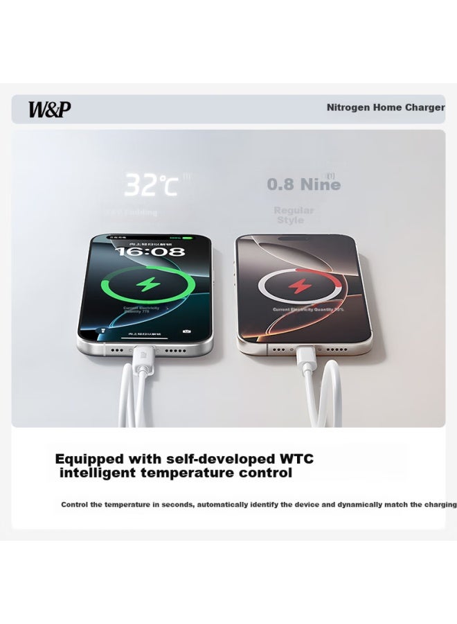 WP Mini Ice Line For Apple 16/15 Charging Cable Pd60w Fast Charge Apple Data Cable Type-c Dual Head Huawei Mate70/tablet Laptop Ipad Car Universal - Image 4
