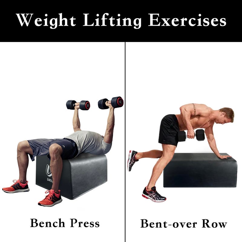 UKIA Multi-Functional Hip & Glute Training Bench - Hip Thrust Bench Machine - Booty Sprout, Step Ups, Push-ups, Box Squats and Weightlifting for Total Body Workout Equipment. - Image 4