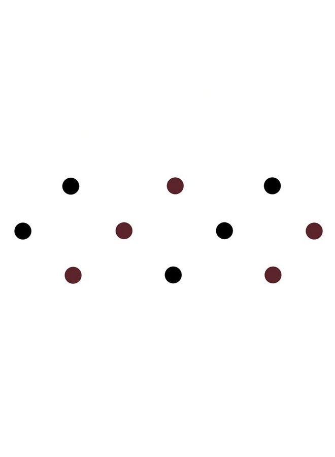 Comet Busters Round Velvet Black and Maroon Bindi (8 mm) (BIN993) - Image 1