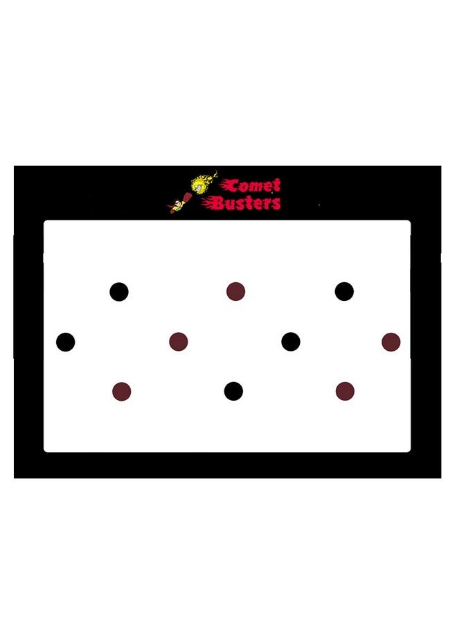 Comet Busters Round Velvet Black and Maroon Bindi (8 mm) (BIN993) - Image 3