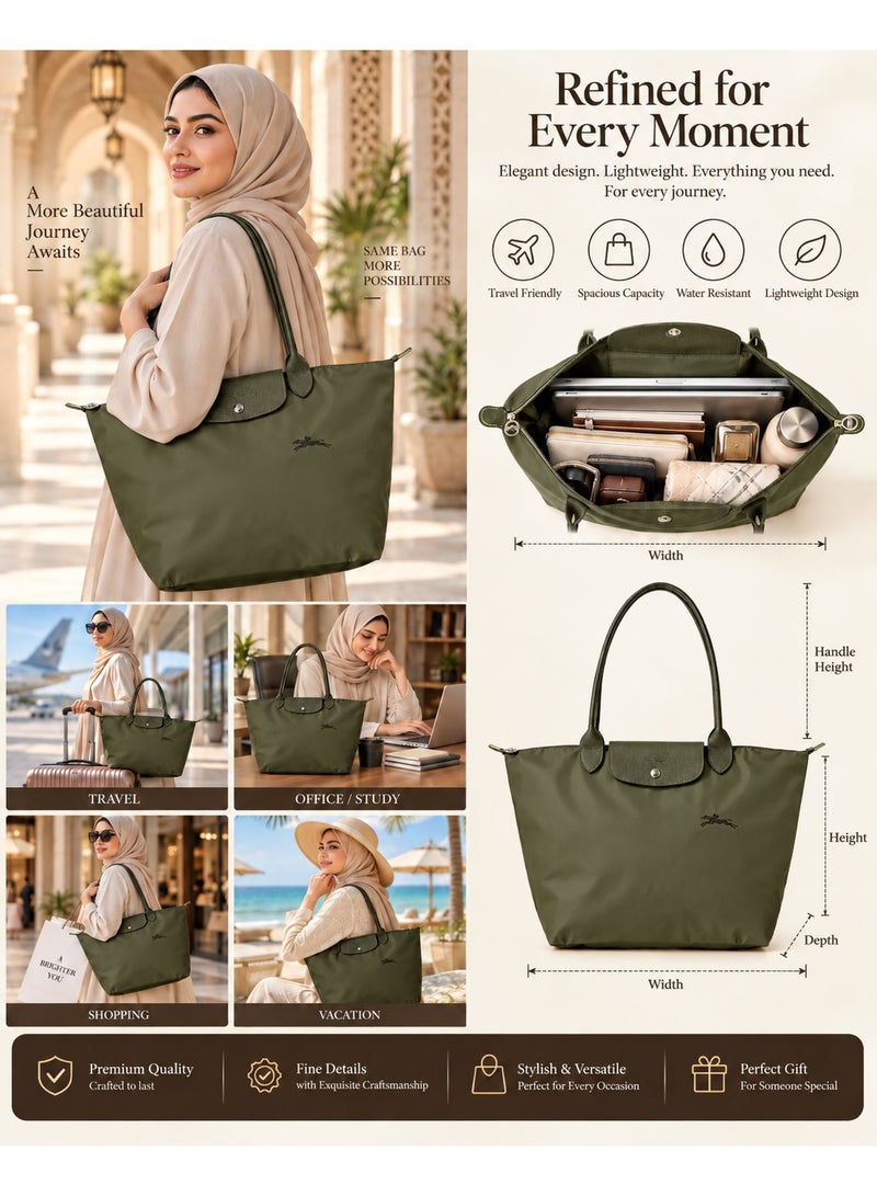 Women's Handbag, Classic Stylish Multifunctional Large-Capacity Shoulder Bag ,Makeup bag,Cleaners Suitable For Travel, Work, And Gym