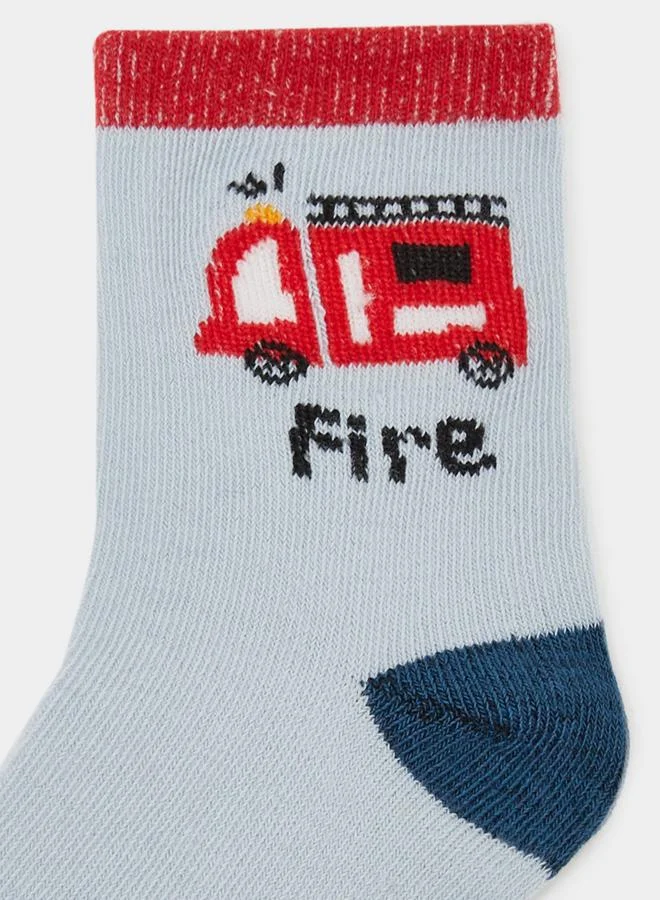 Styli Styli Pack of  5 - Assorted Print Socks